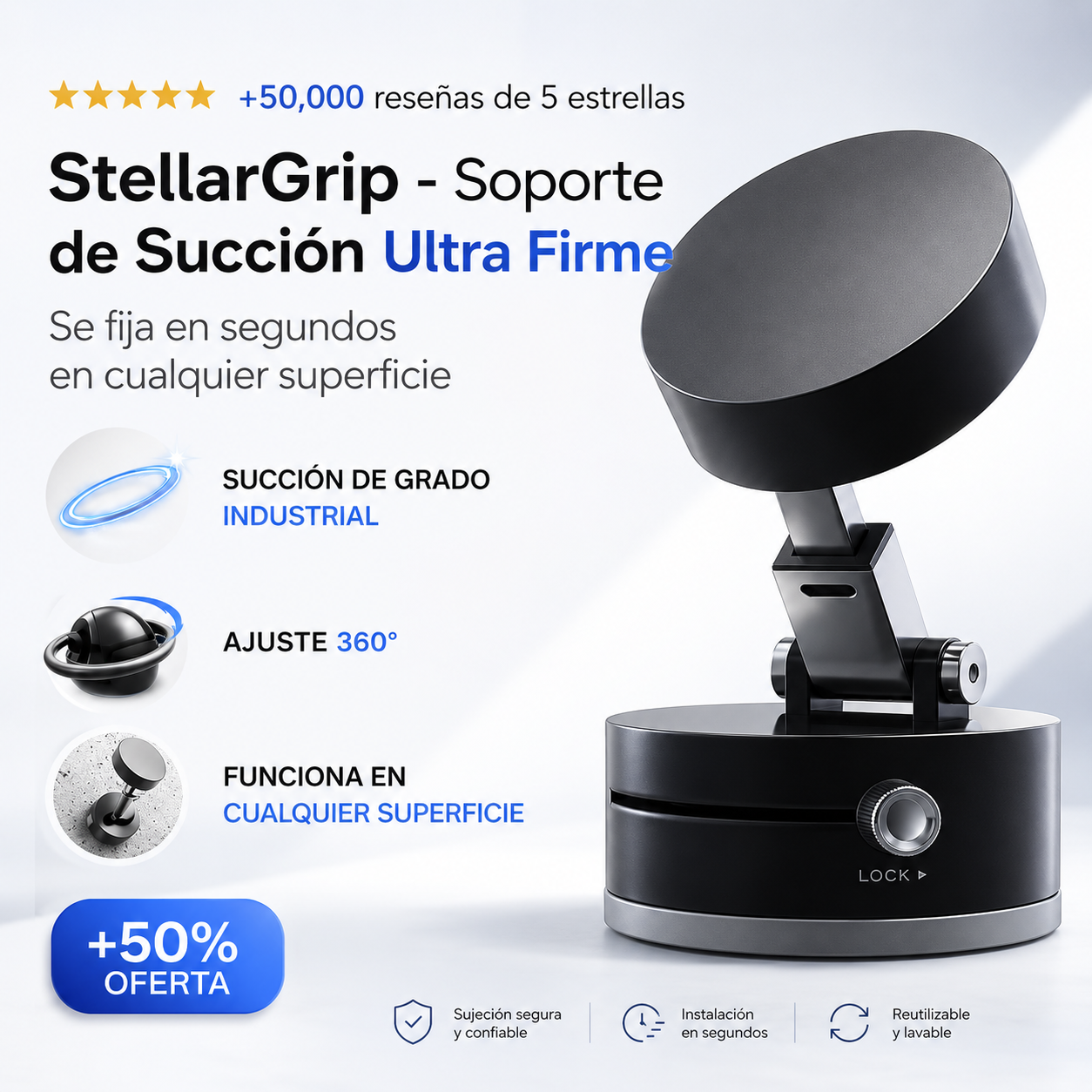 Soporte Celular StellarGrip -  Con fijación al vacío